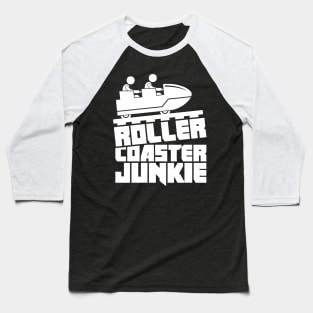 Roller Coaster Theme Park Thrill Ride Baseball T-Shirt